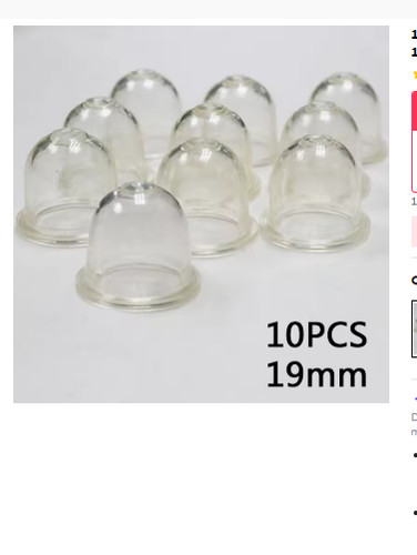 10pc petrol fuel pump primer - 10pc,
